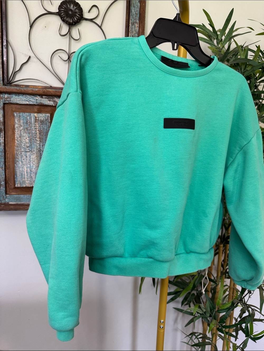 Fear of God Turquoise Crewneck Sweatshirt with pockets 12 - Picture 6 of 16